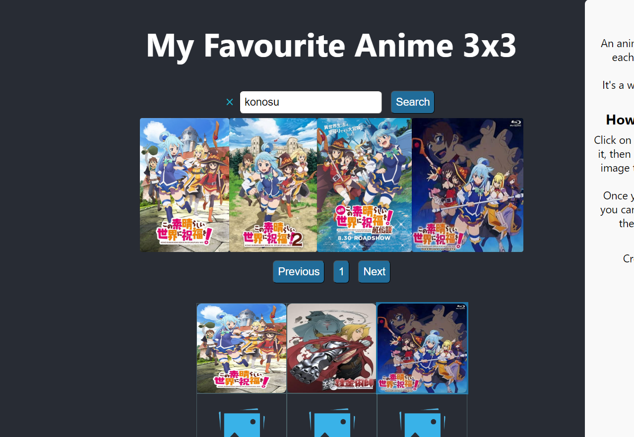 Anime 3x3 Website